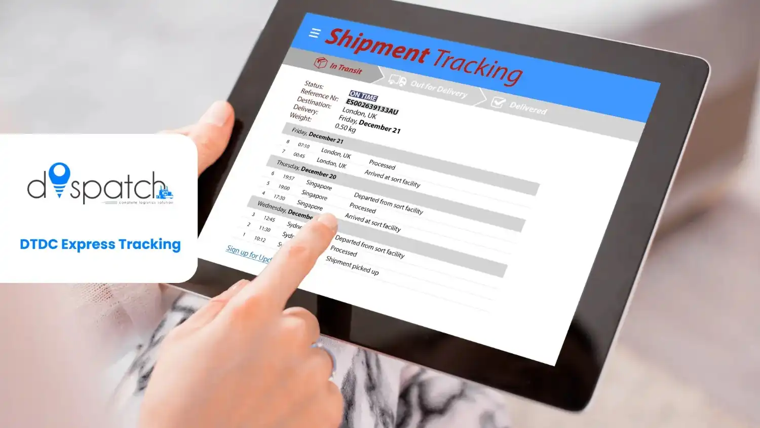 DTDC Express Tracking